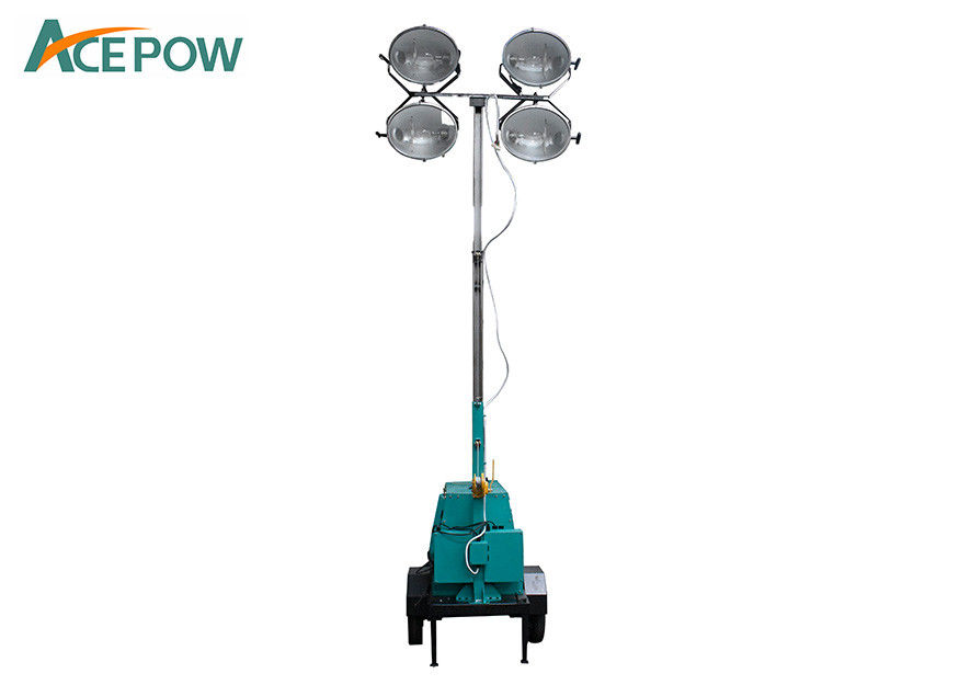 buy Mobile Single Phase 1000W Lighting Tower Generator online manufacturer