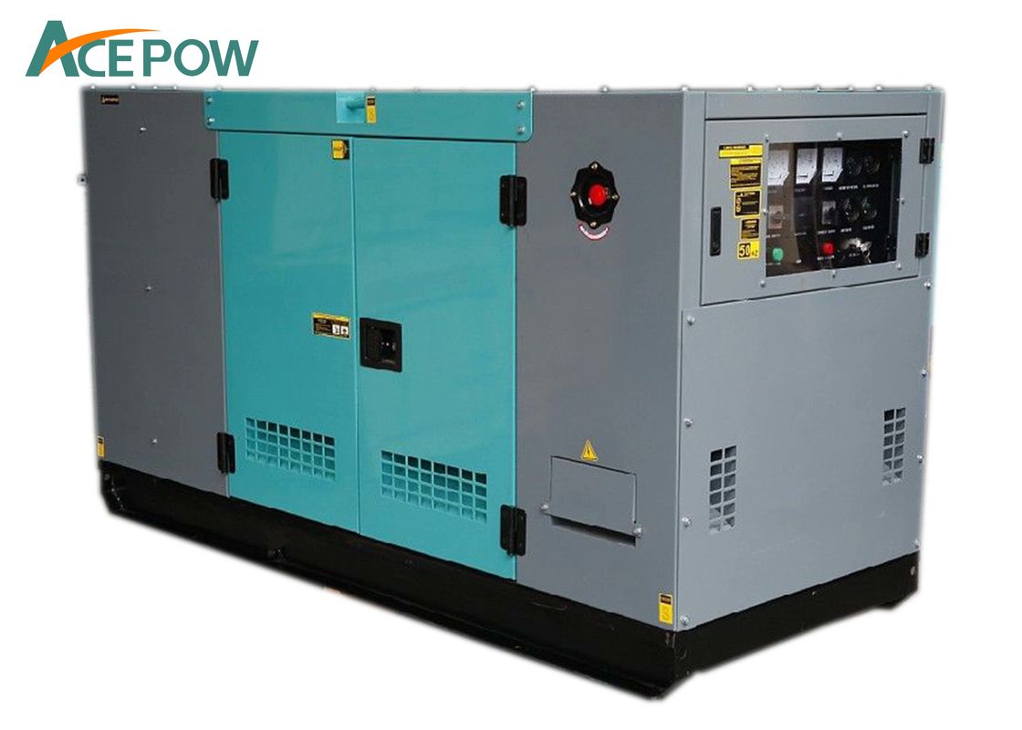 China Steel 30KVA 380V Portable Silent Diesel Generator , Silent Generator For Home Use factory