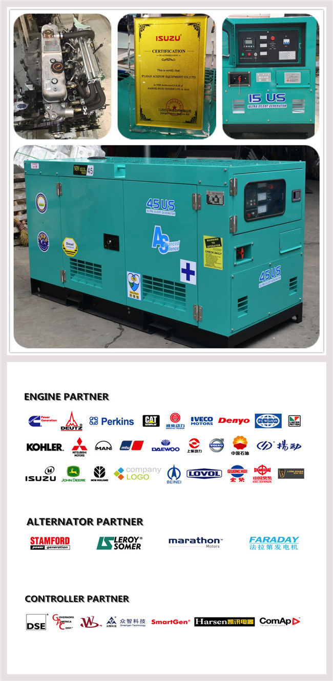 SASO 22KVA Water Cooled Silent Diesel Generator Set 0