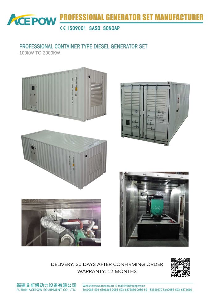 20FT Containerised Diesel Generator 0