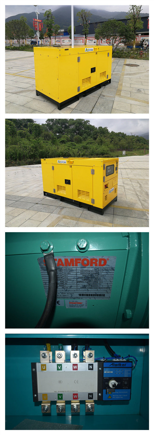 Open Type 8KVA Yangdong Diesel Generator , Silent Power Generator For Home 0