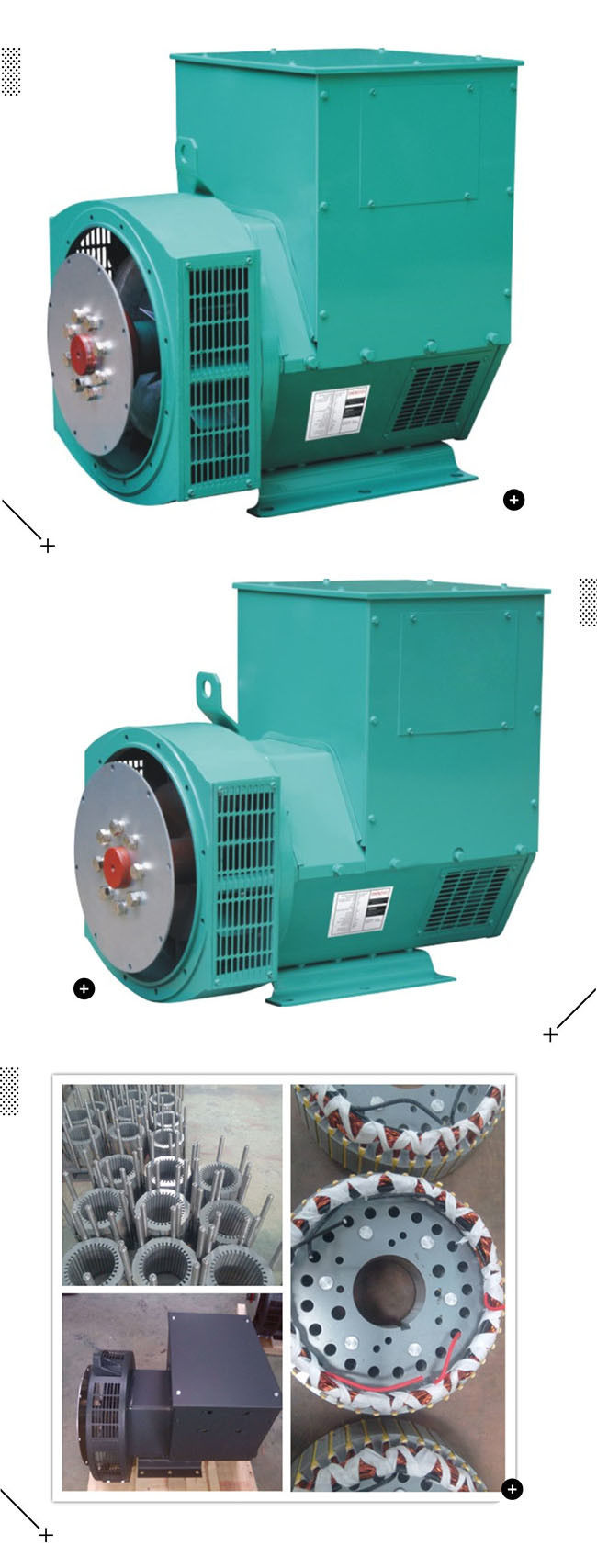 600KVA 1800RPM 400V Brushless Alternator Generator , Alternator Brushless Motor 0