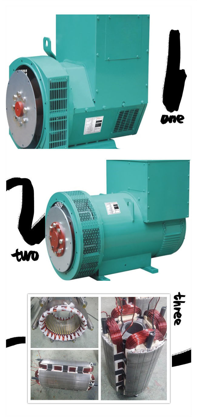 Single Bearing 230KVA 1800RPM Brushless Alternator , AC Synchronous Alternator 0